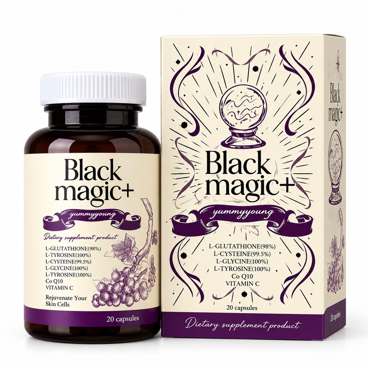 Black Magic Plus Gluta Brighten Skin 20 Capdules Black Magic Plus Gluta Brighten Skin 20 Capdules