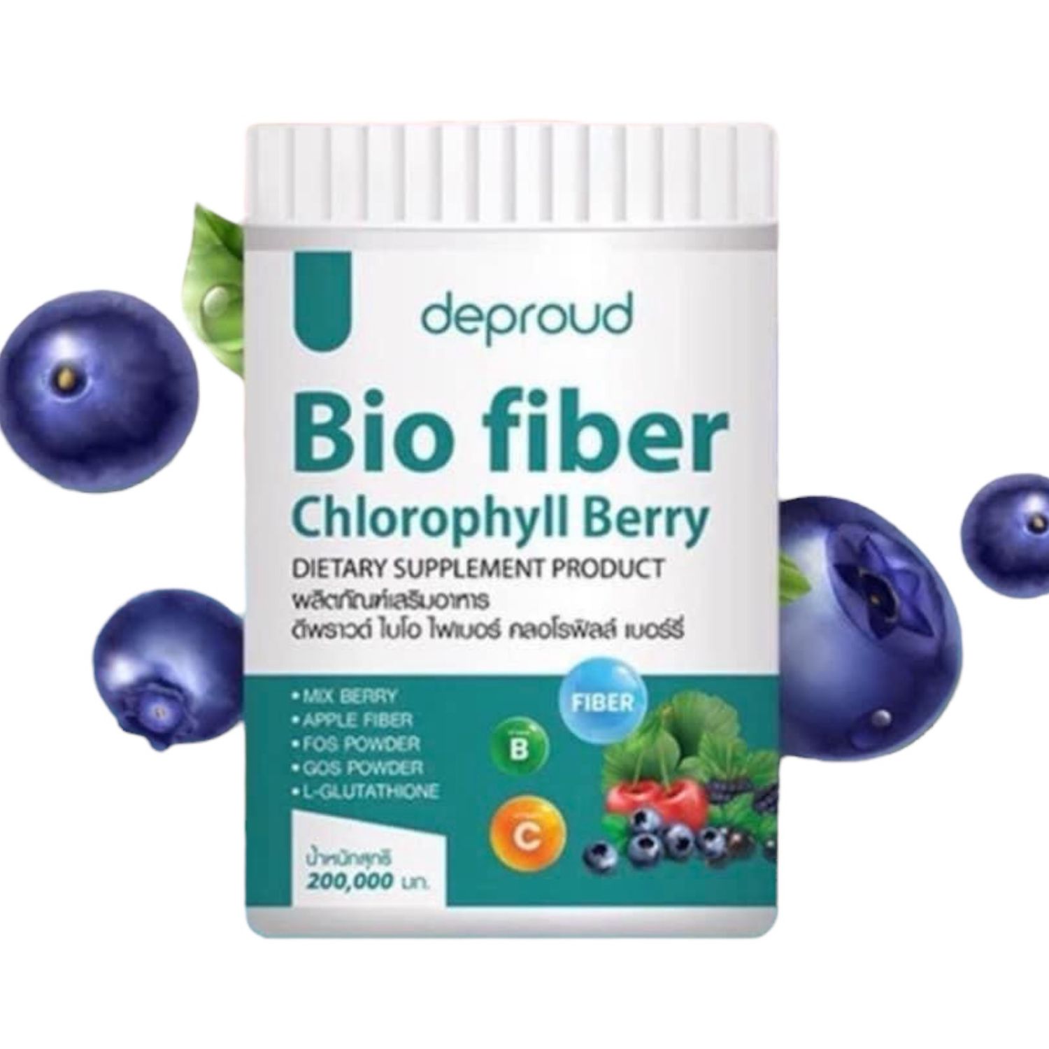 Deproud Bio Fiber Chlorophyll Berry (200g)