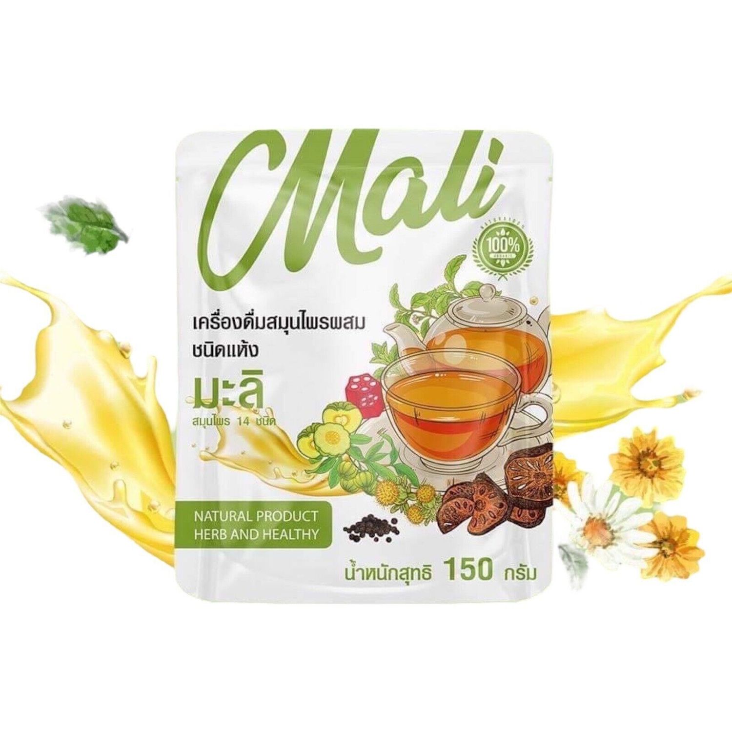 Mali Organic Detox Tea Mixed Herbal Drink Constipation Metabolism 150g