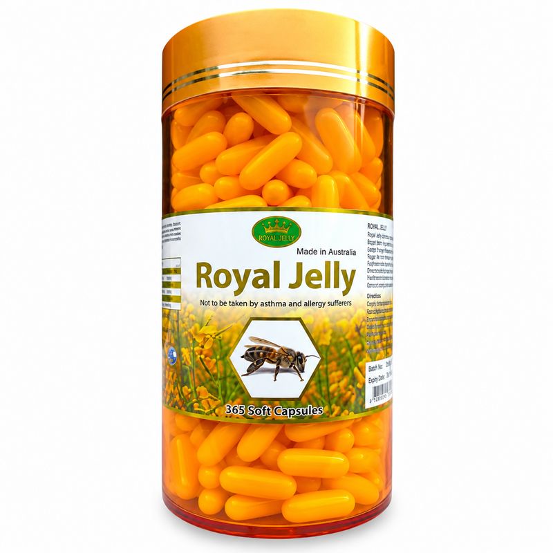 Nature's King Royal Jelly 1000mg 365 Soft Capsules