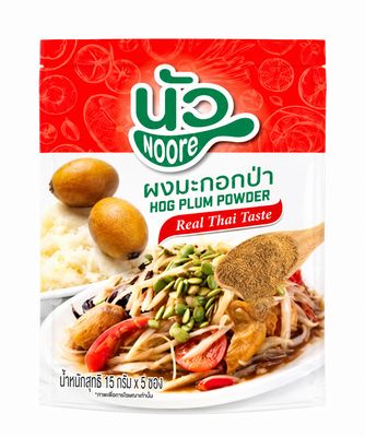 Noore Wild Hog Plum Powder 25g For Papaya Salad, Esan Soup Noore Wild Hog Plum Powder 25g For Papaya Salad, Esan Soup
