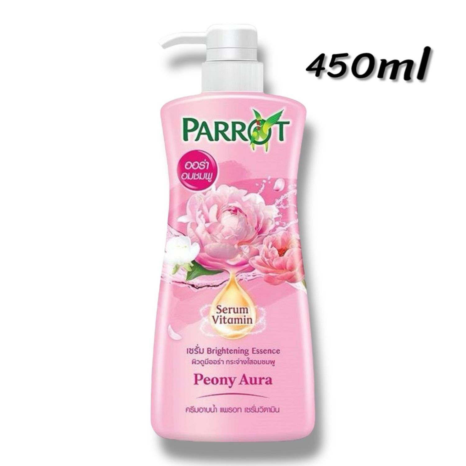 Parrot Shower Cream Serum Vitamin Peony Aura 450ml