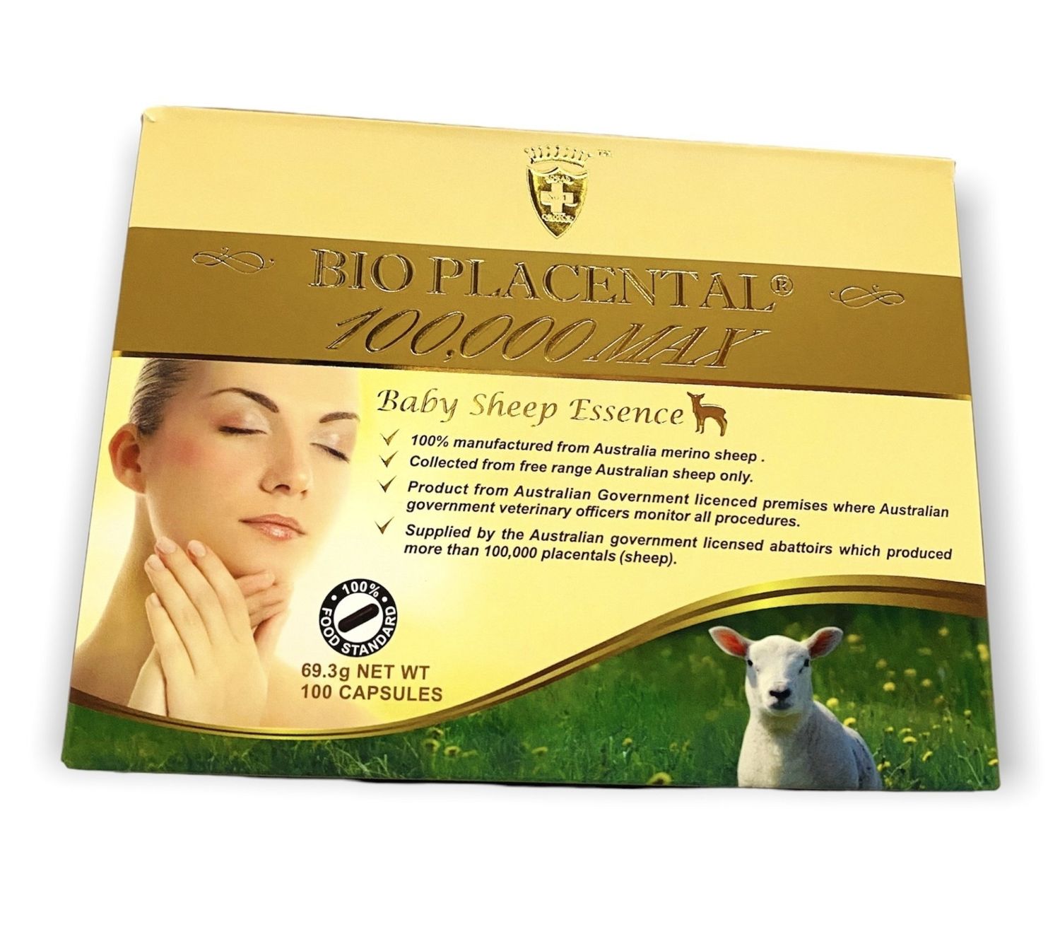 Wealthy Health Bio Placental 100000 Max Baby Sheep Essence 100 Capsules