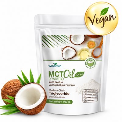 Wisamin Vegan MCT Coconut Oil Powder Cold Pressed 100g Wisamin Vegan MCT Coconut Oil Powder Cold Pressed 100g