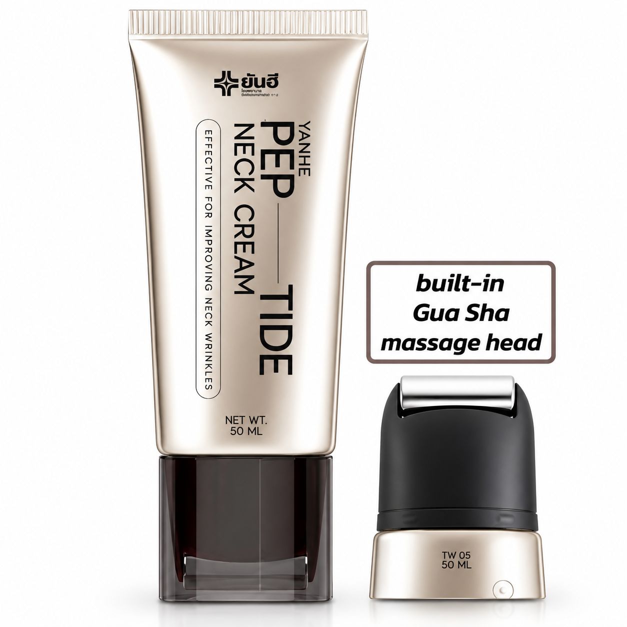 Yanhee Peptide Neck Cream 50ml with Gua Sha Head
