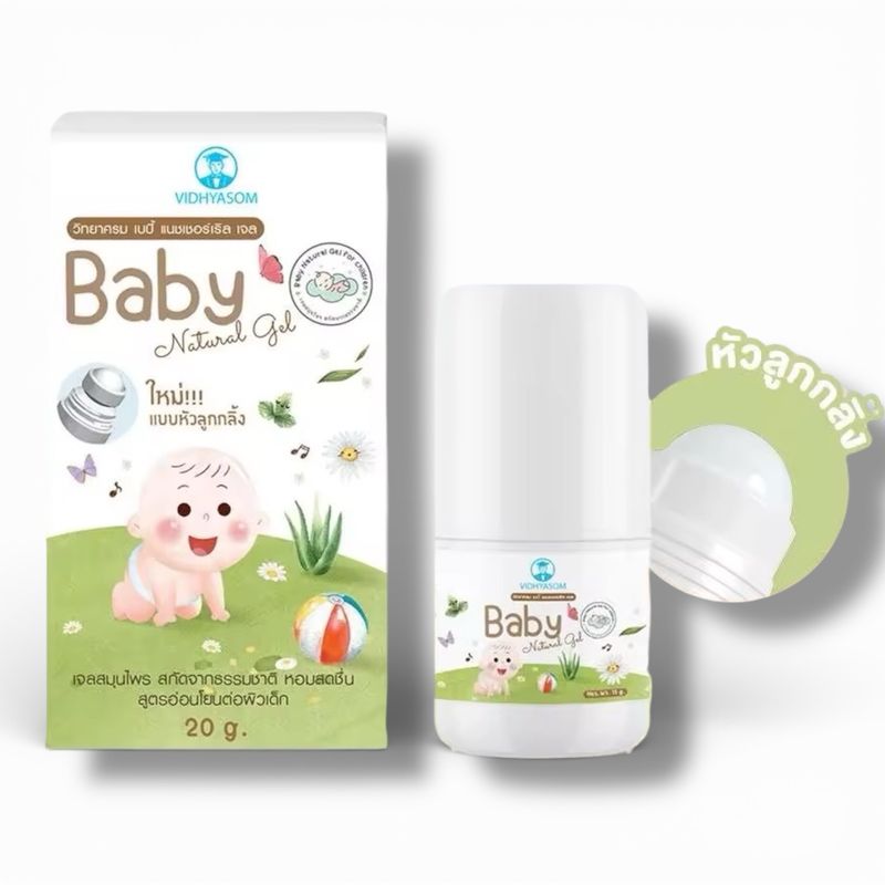 VIDHYASOM Baby Natural Gel 20g Roll On