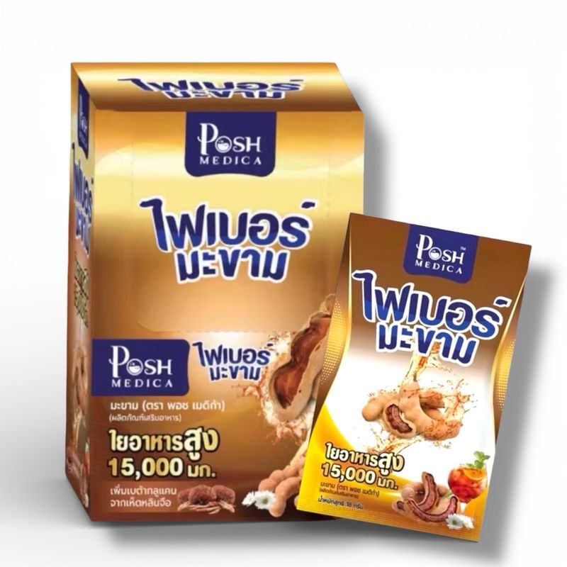 POSH MEDICA Fiber Tamarind Natural Digestive Support 6 Sachets