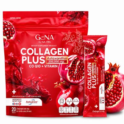 G NA FIN Collagen Plus Astaxanthin + CoQ10 + Vitamins (20 Sachets) G NA FIN Collagen Plus Astaxanthin + CoQ10 + Vitamins (20 Sachets)
