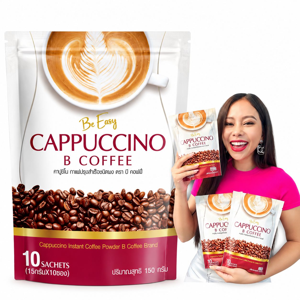 Be Easy Cappuccino B Coffee – 10 Sachets Be Easy Cappuccino B Coffee – 10 Sachets