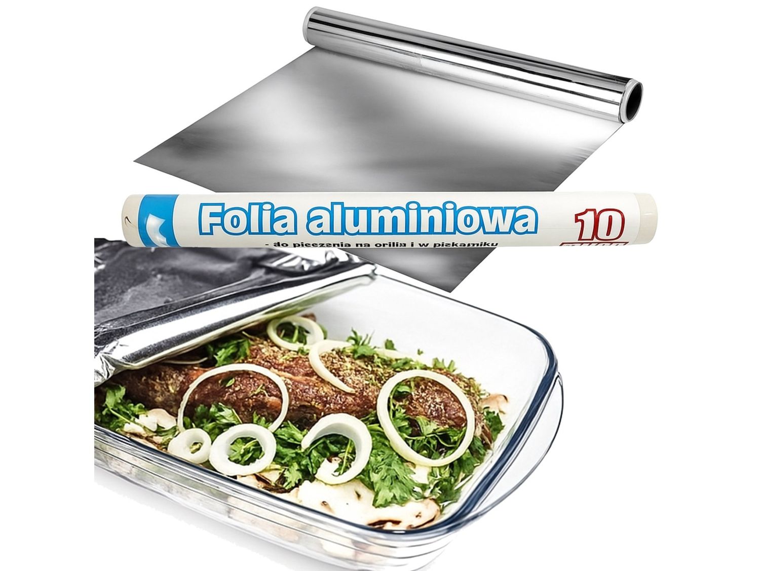 FOLIA ALUMINIOWA DO GRILA PIEKARNIKA 10M