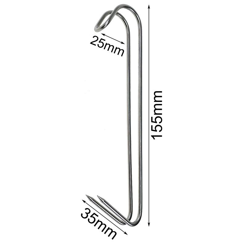 HAK PODWÓJNY DO WĘDZENIA RYB