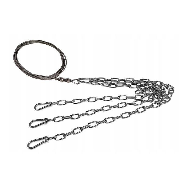 KOMPLET ŁAŃCUCHÓW NIERDZEWNYCH Z LINKĄ DO RUSZTU