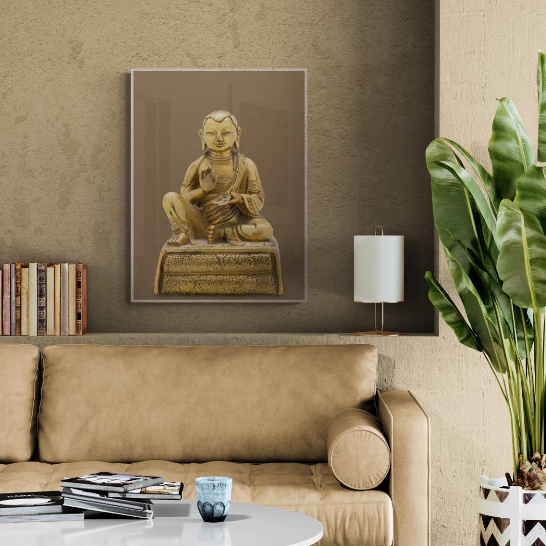 China - Luohan Arhat – Bronze gilded sculpture – 18th century