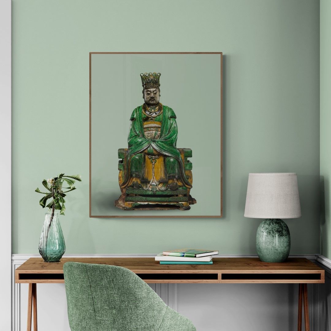 China - Daoist divine official - Porcelain