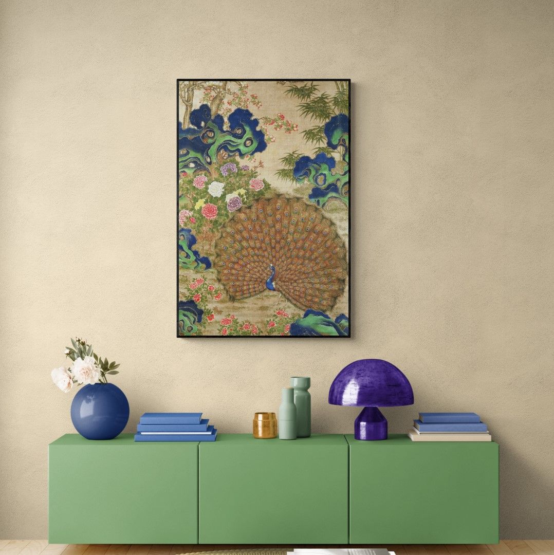 China - Peacock and flowers –  17th century