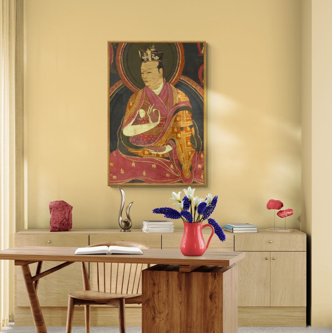 Tibet - Thangka depicting 8th Karmapa Mikyo Dorje - dated 1570-1580