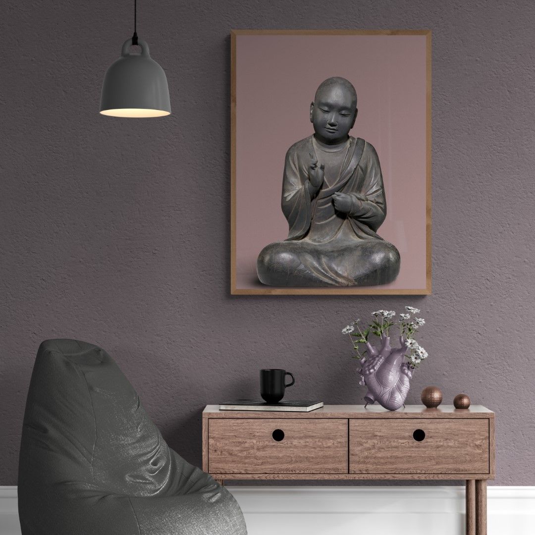 Japan - Wooden Buddha sculpture, 10th century