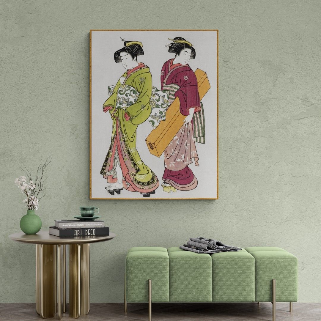 Japan – Geisha  – Shopping geisha’s, 19th century