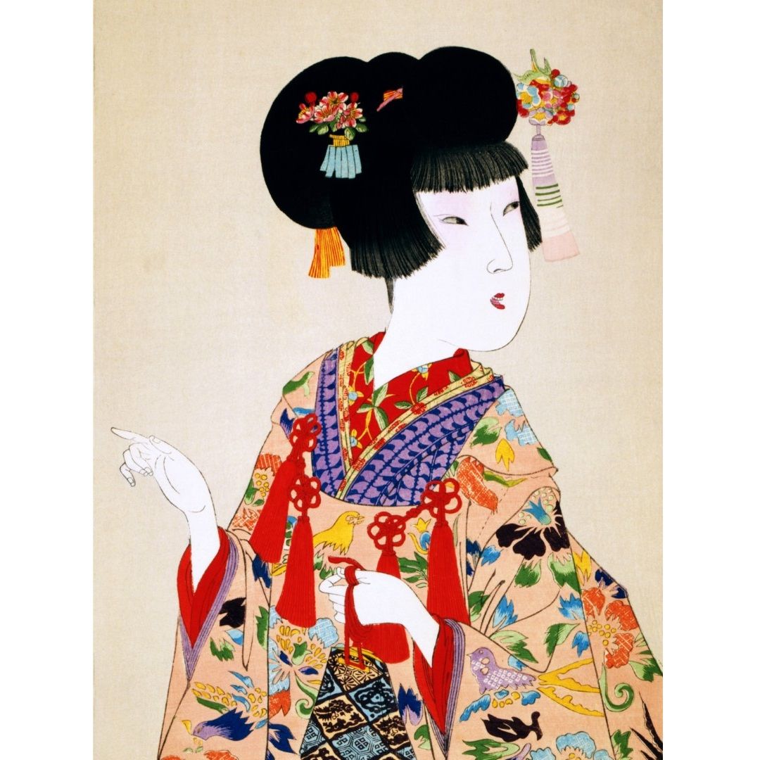 Japan – Geisha – Wall art – 19th century – Wall art – 19th century