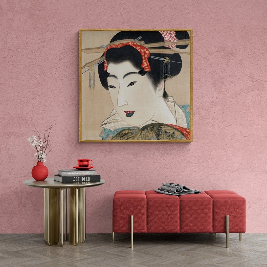 Japan – Head of a geisha, 19th century
