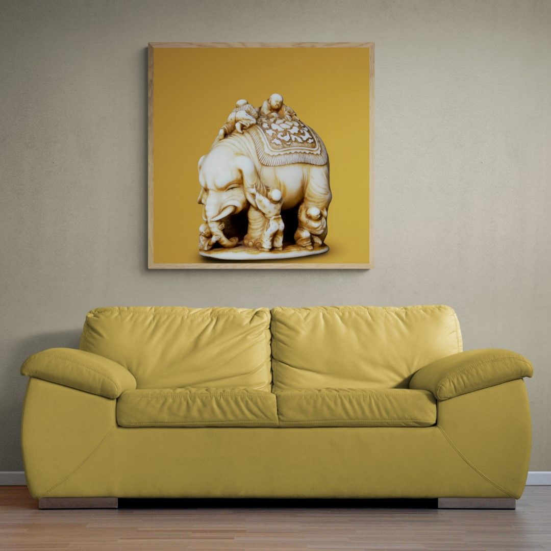 Japan – Netsuke – Working on the elephant, Edo period, 1603-1868 Japan – Netsuke – Working on the elephant, Edo period, 1603-1868