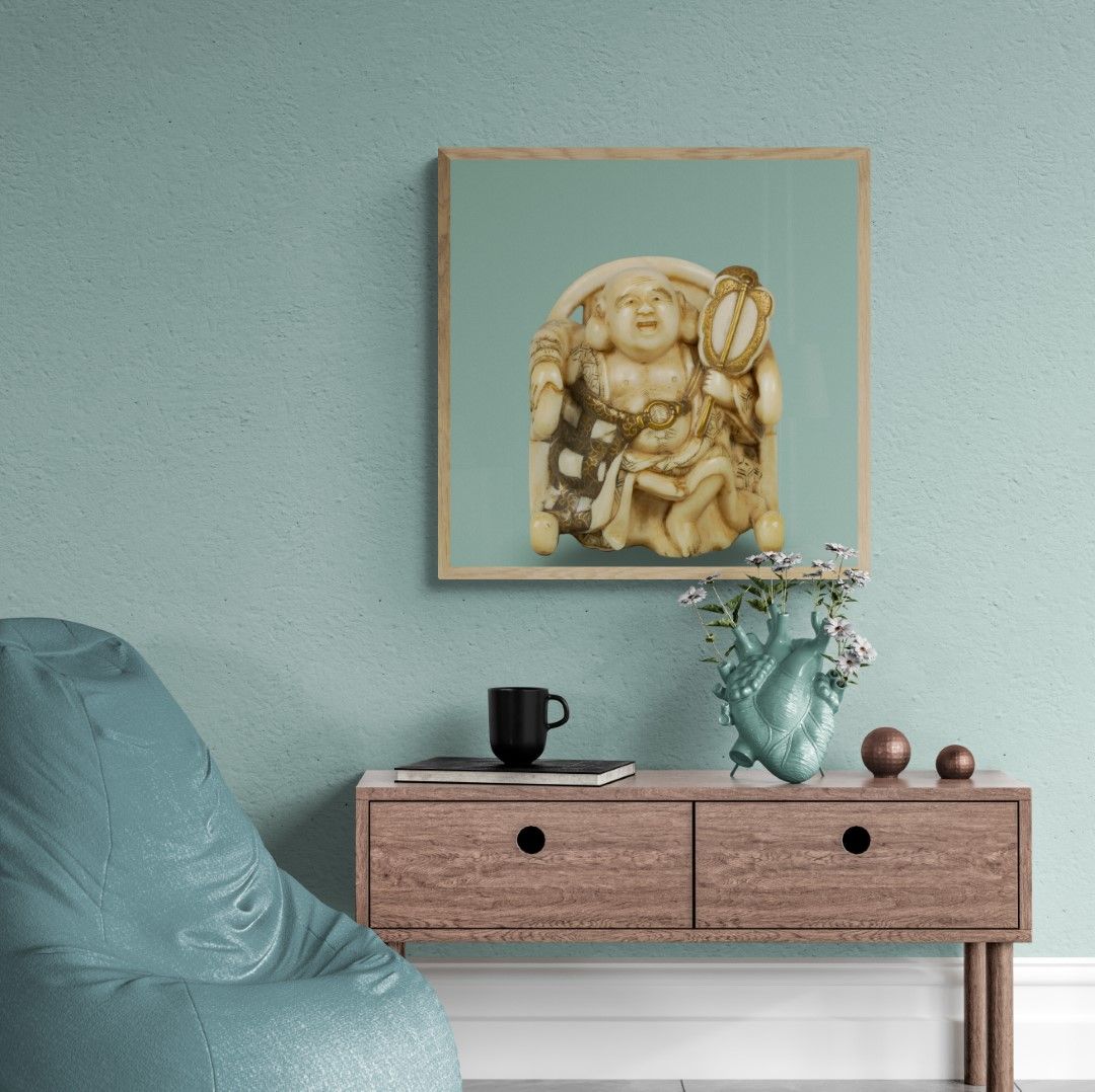 Japan – Netsuke – Hotei, ivory, 18-19th-century Japan – Netsuke – Hotei, ivory, 18-19th-century