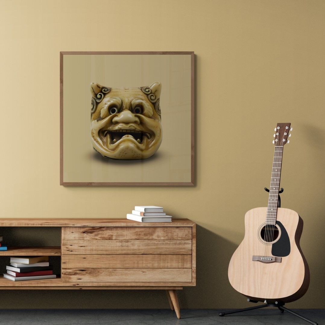 apan – Netsuke – Mask, ivory