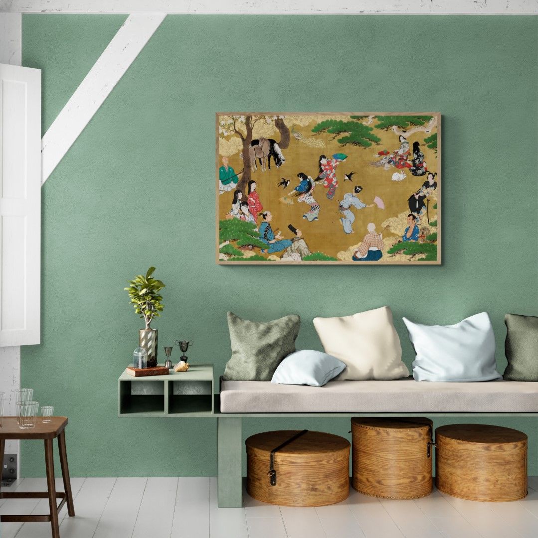 Japan – painting – Party in the woods