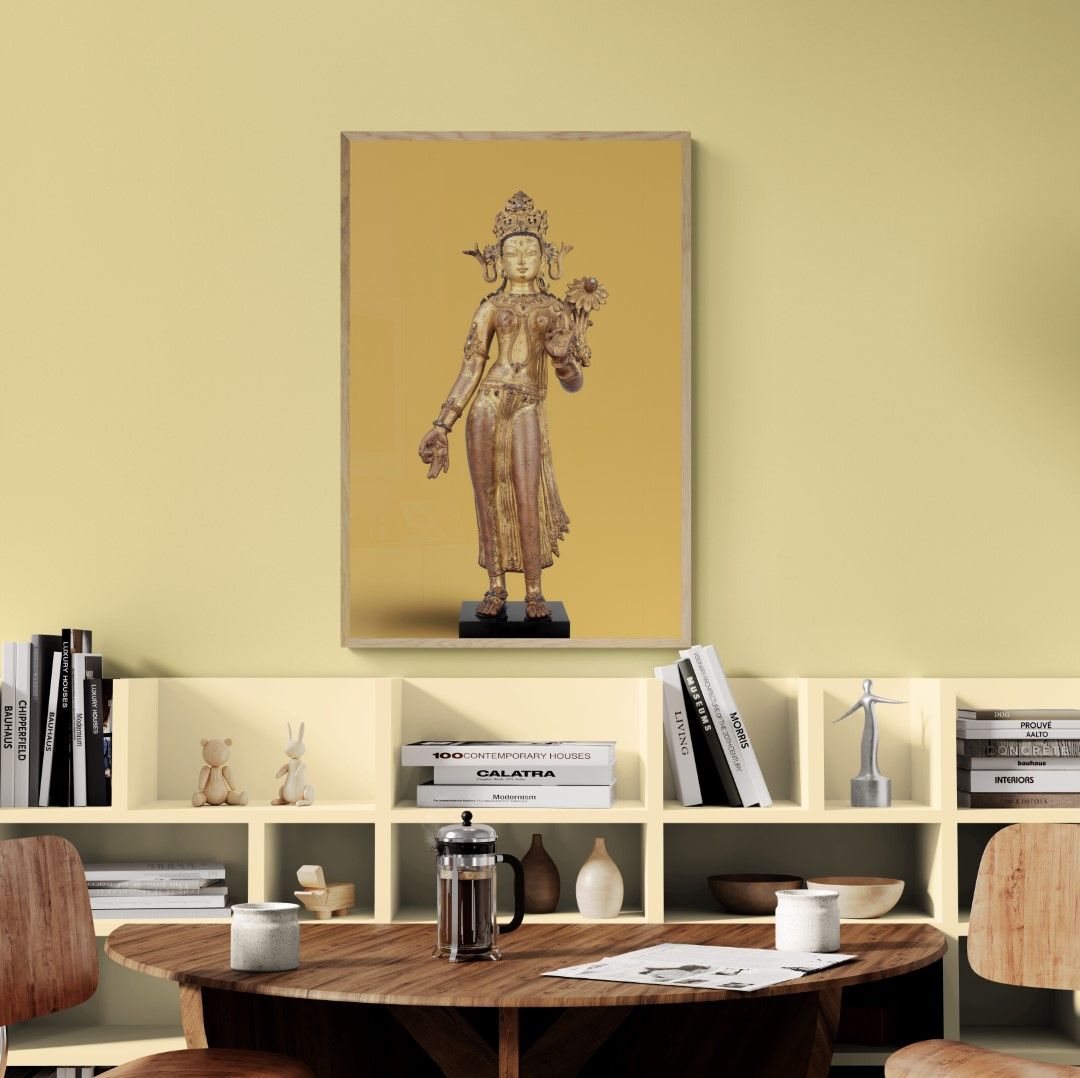 Nepal – Buddha’s & deities – Tara the Buddhist surviver , 14th-century – gilded copper alloy.