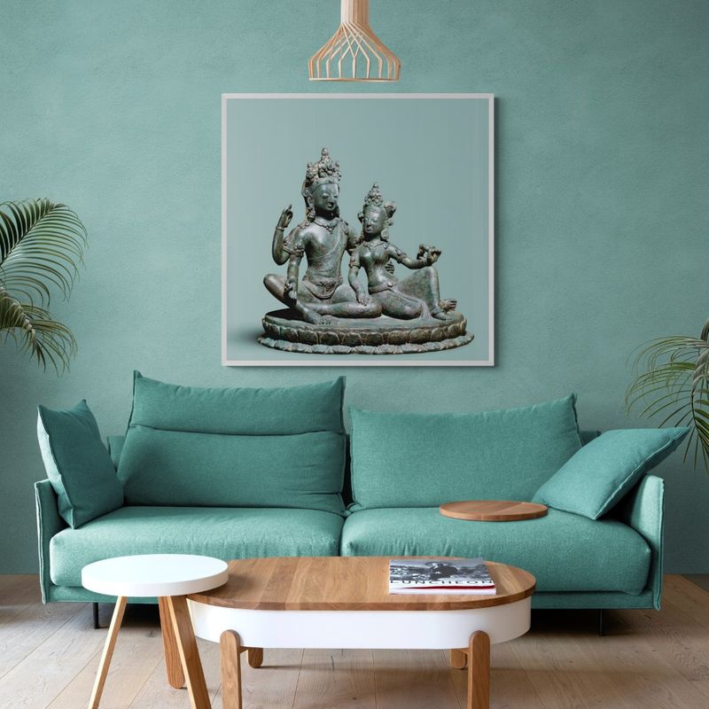 Nepal – Buddha’s & deities –  Shiva & Parvati, bronze, 11th-century