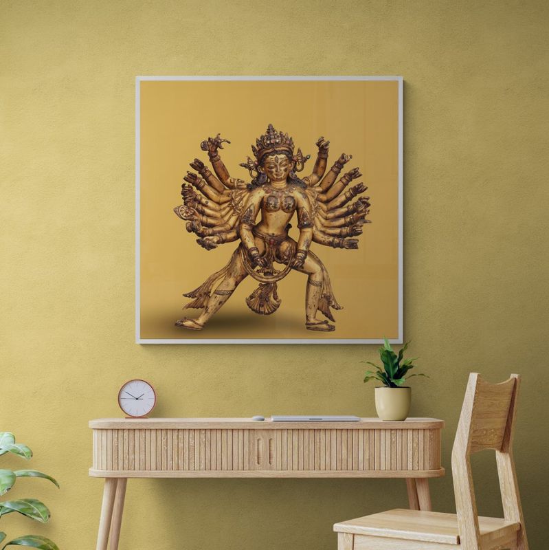 Nepal – Buddha’s & deities – Goddess Durga , gilded copper alloy, 15th-century