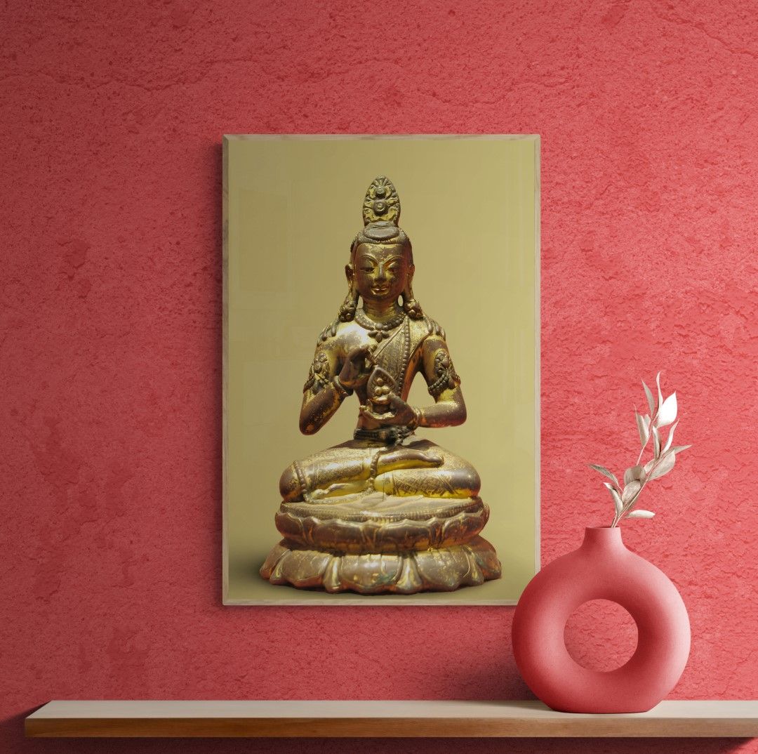 Nepal – Buddha’s & deities – The Bodhisattva , gilded bronze , 12th-century