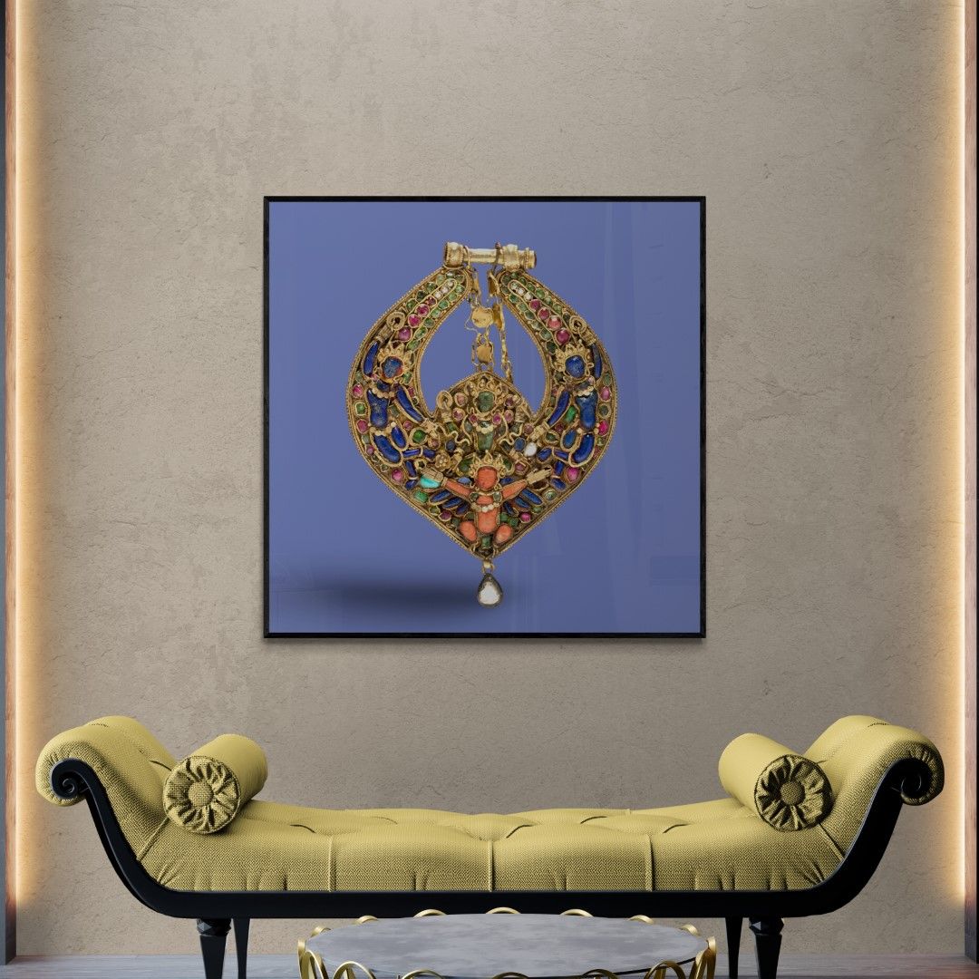 Nepal – Jewelry – Earring with Vishnu on Garuda, 17th century