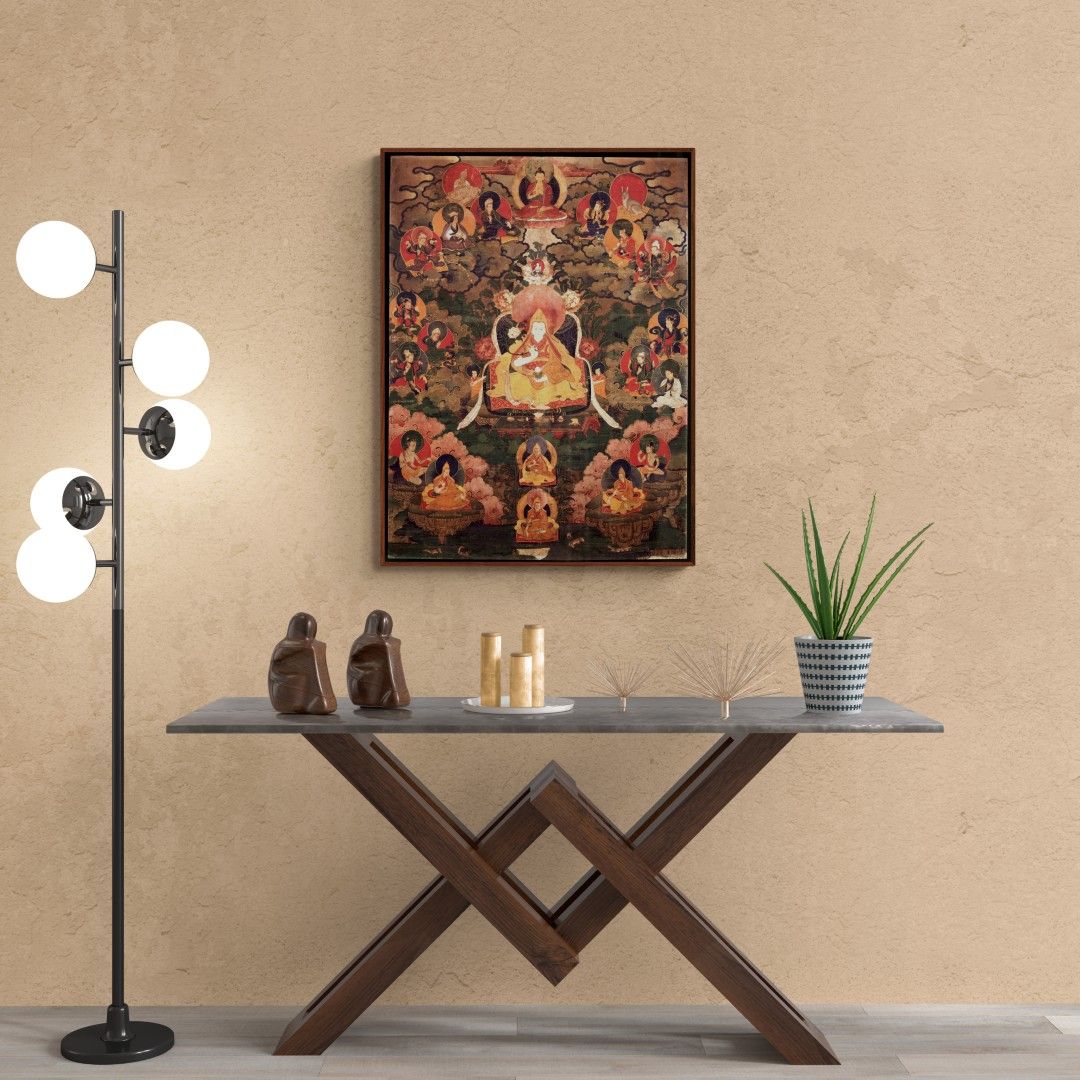 Nepal – Painting – Thangka, Seventh Daila Lama Kalzang Gyatso, 18th-century