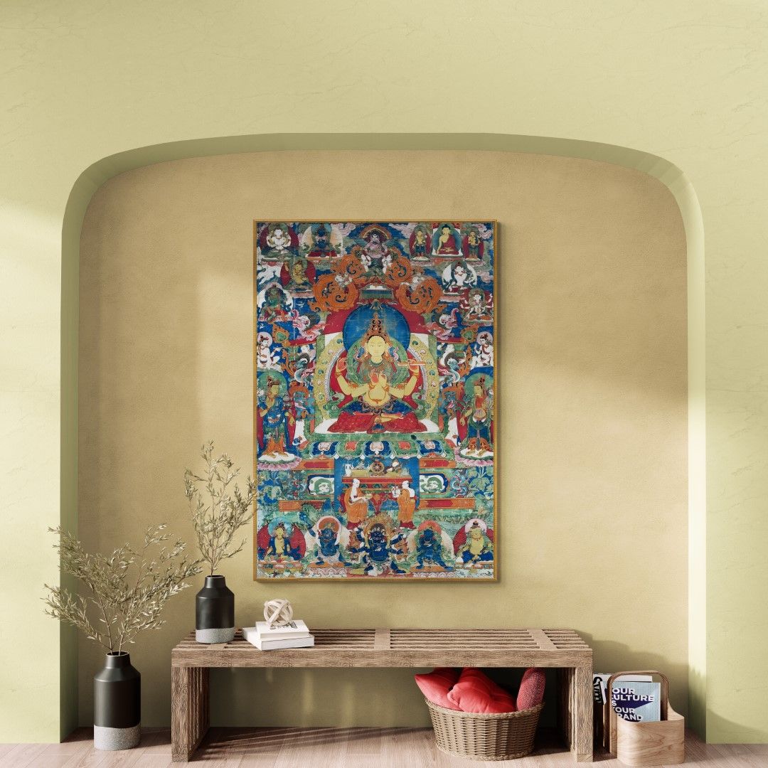 Nepal – Painting – Thangka with Prajnaparamita, 17-18th century
