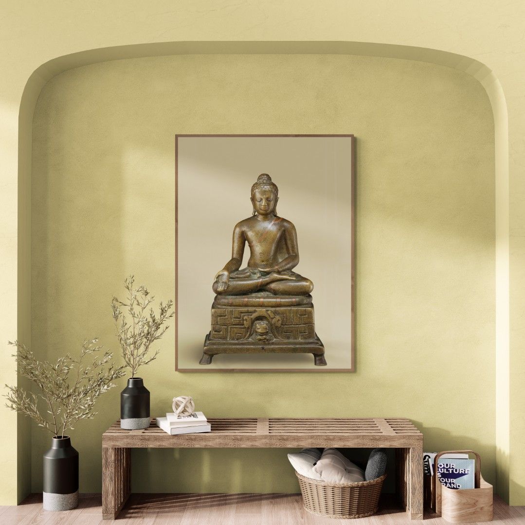India – Buddha’s & deities – Bronze Buddha – 7th century