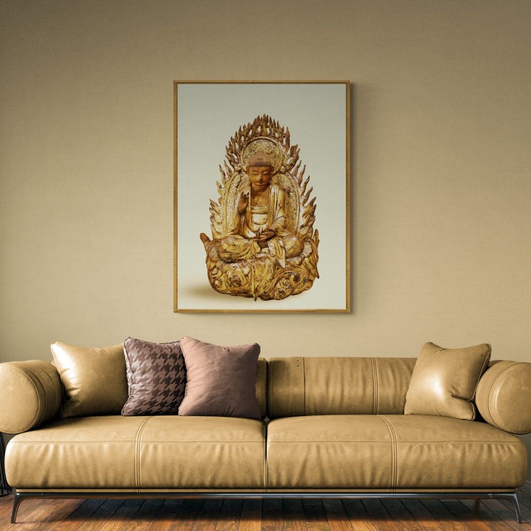 Korea – Buddha’s & deities – Buddha – Gilded wooden sculpture – 17th century