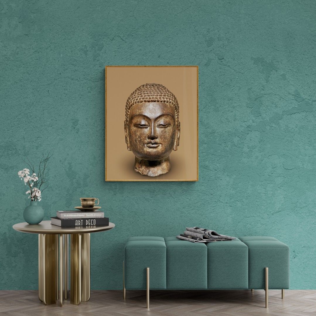 Thailand – Buddha’s & deities – Stone Buddha head, 17th-century