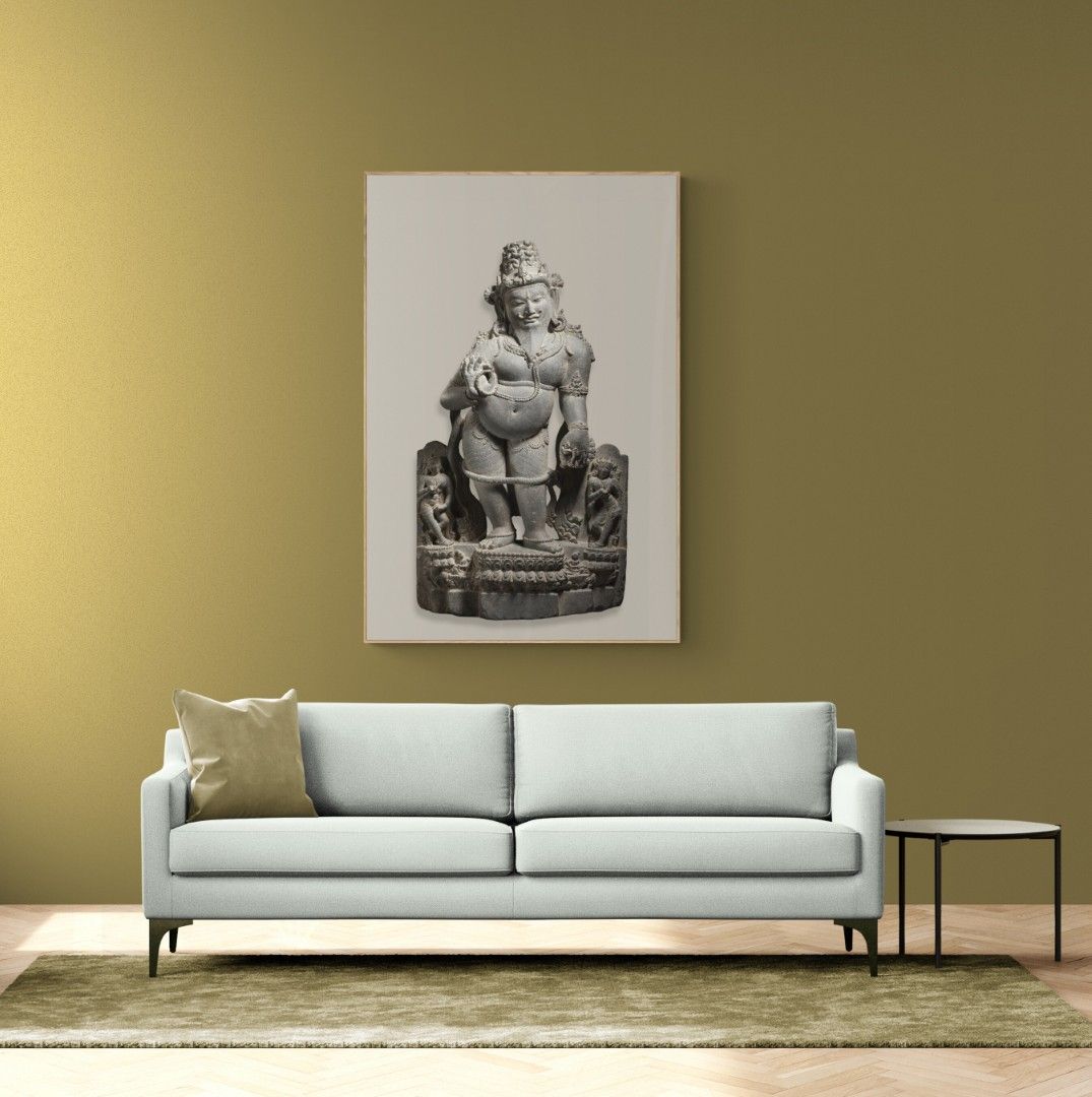 Indonesia – Buddha’s & deities – Stone sculpture of the Maharishi Agastya, Hindu god – 12th century