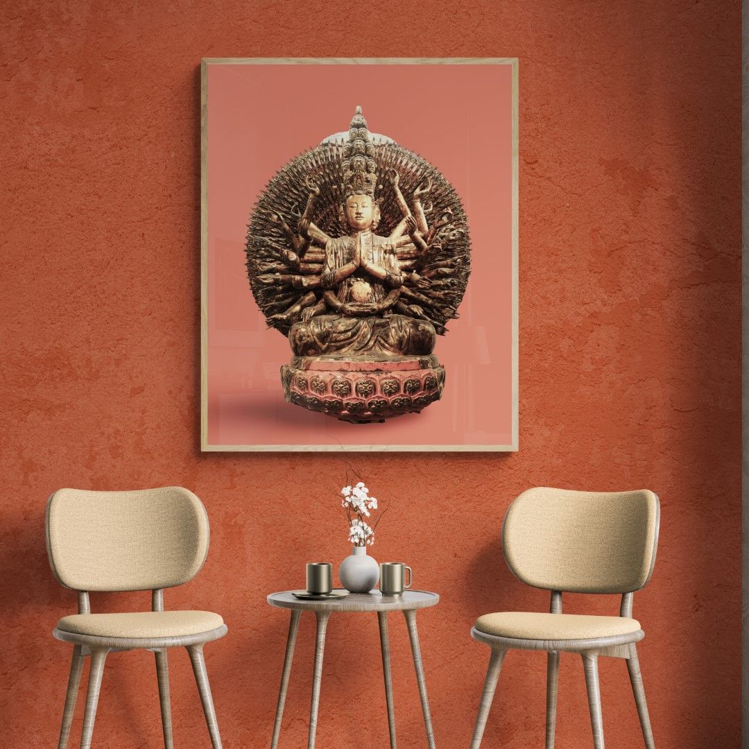 Vietnam – Buddha’s & deities – One thousand eyes and one thousends arm Guan Yin, dated 1657