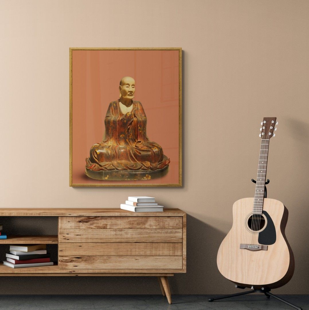 Vietnam – Buddha’s & deities – Meditating priest – Dhitaka Tay Phuong Pagoda –  Wood – 18th century