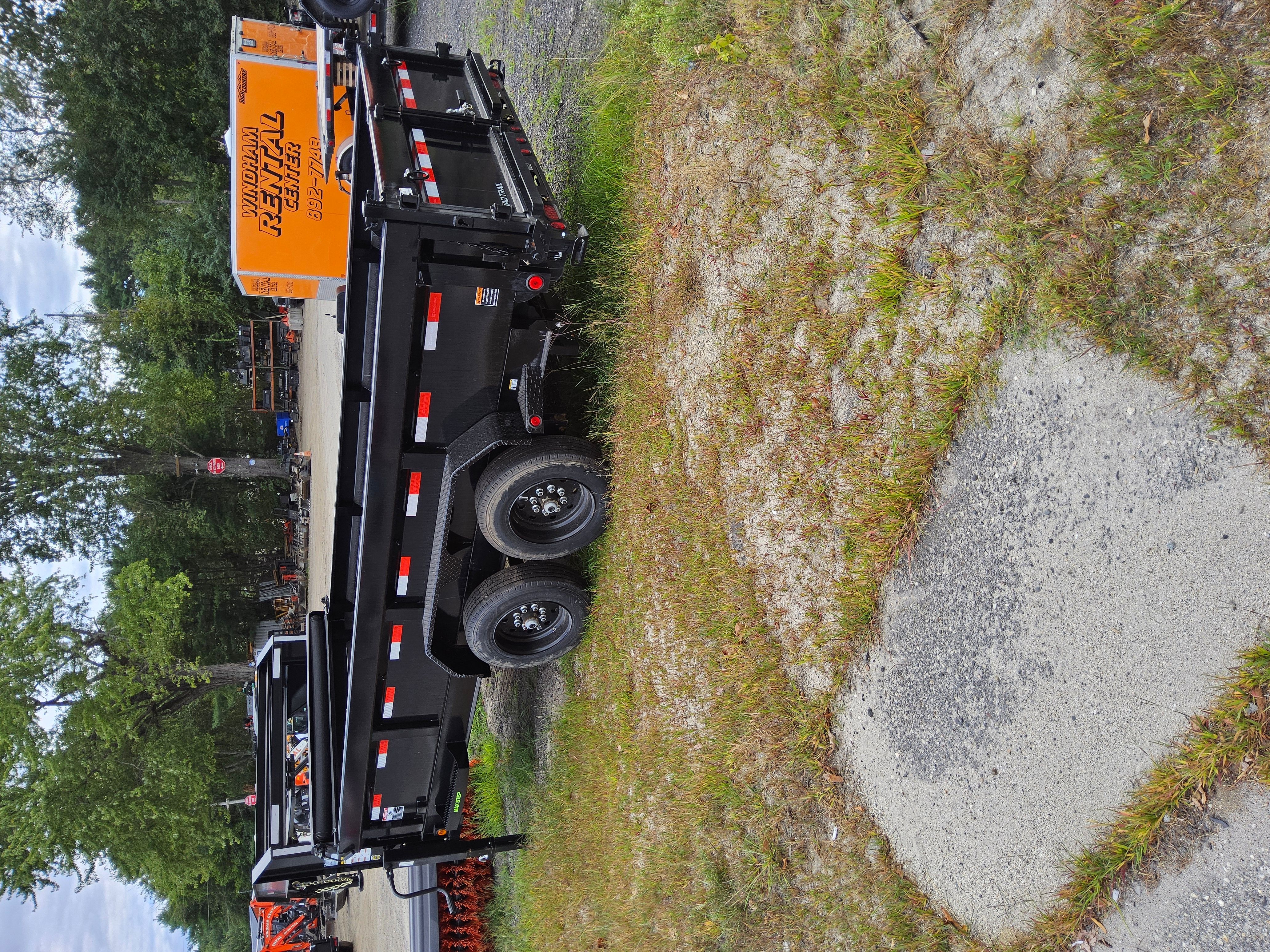 7X16 16k low profile gooseneck dump trailer