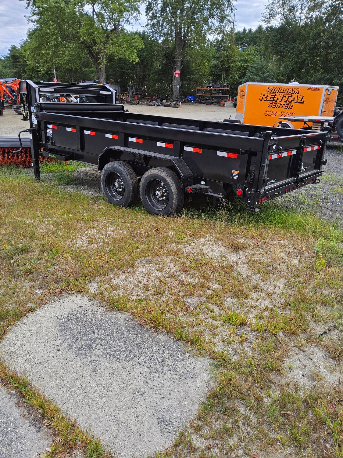 7X16 16k low profile gooseneck dump trailer