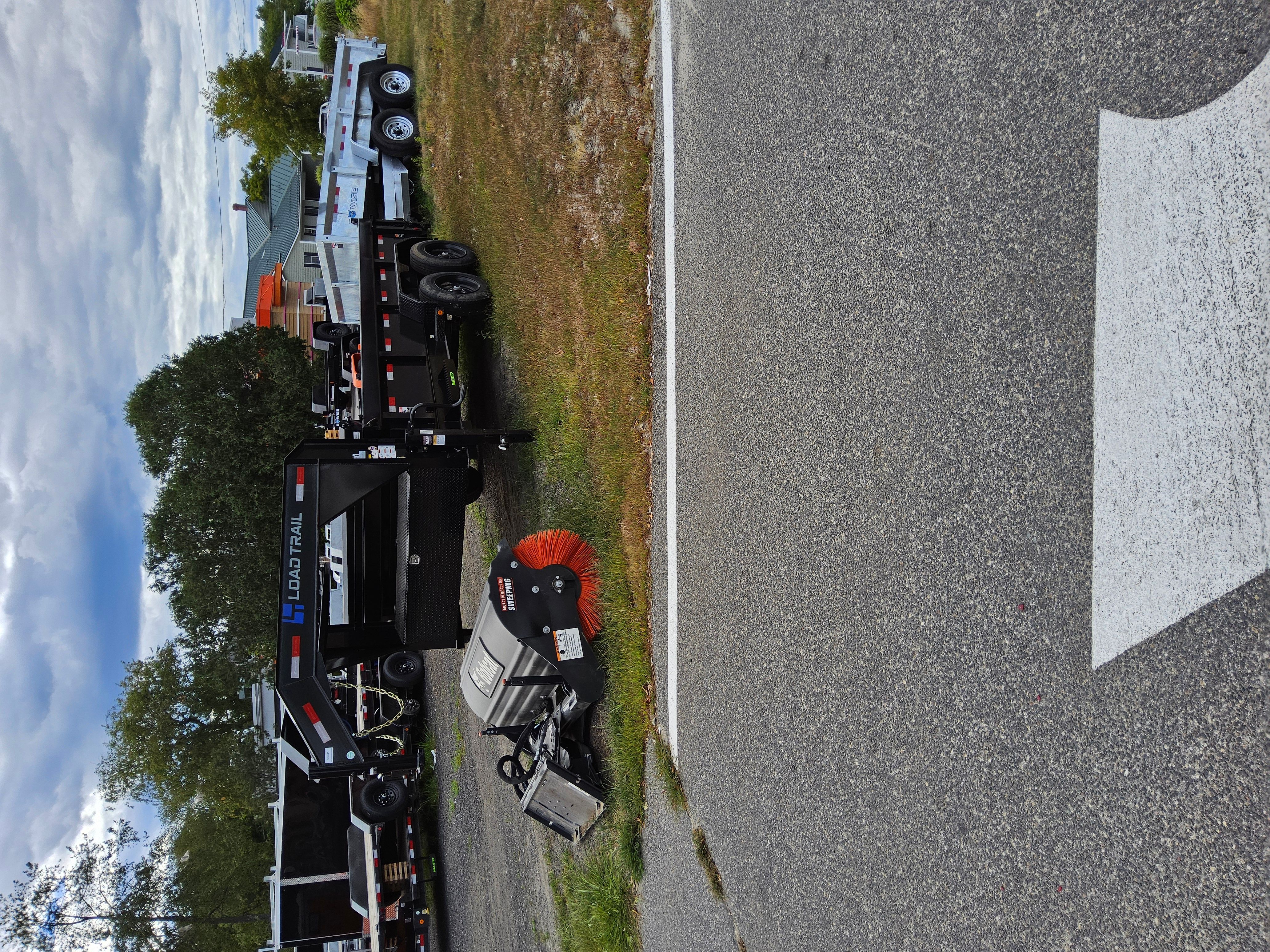 7X16 16k low profile gooseneck dump trailer