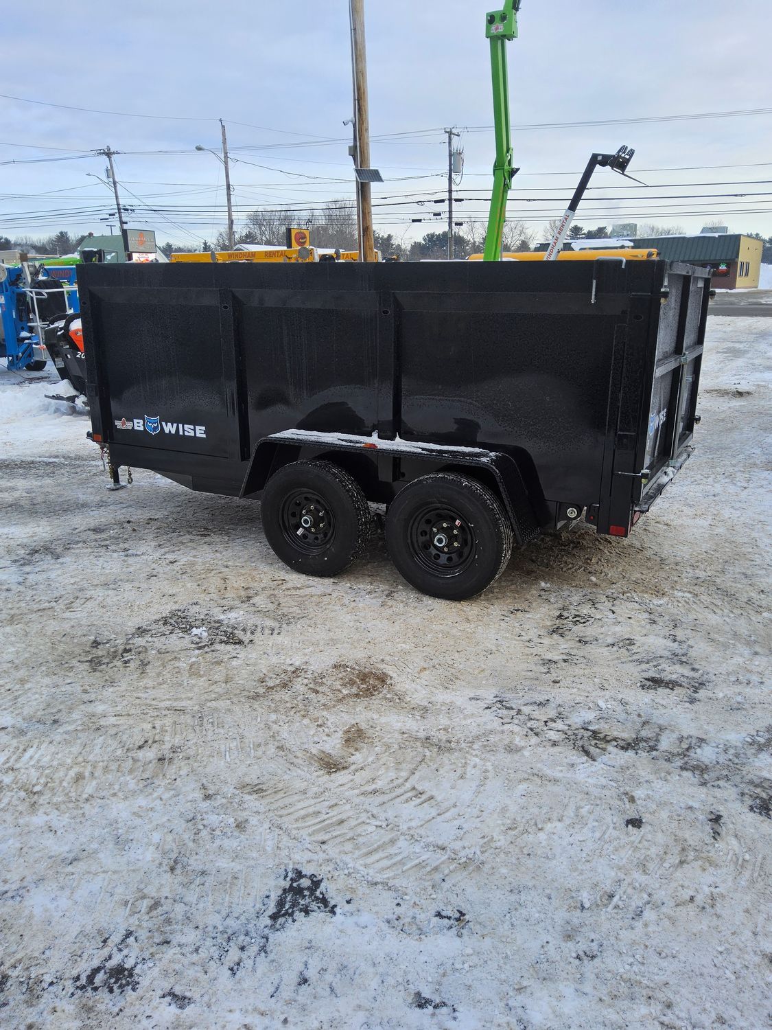 2025 BWISE 6 x 12 10k high sided dump trailer