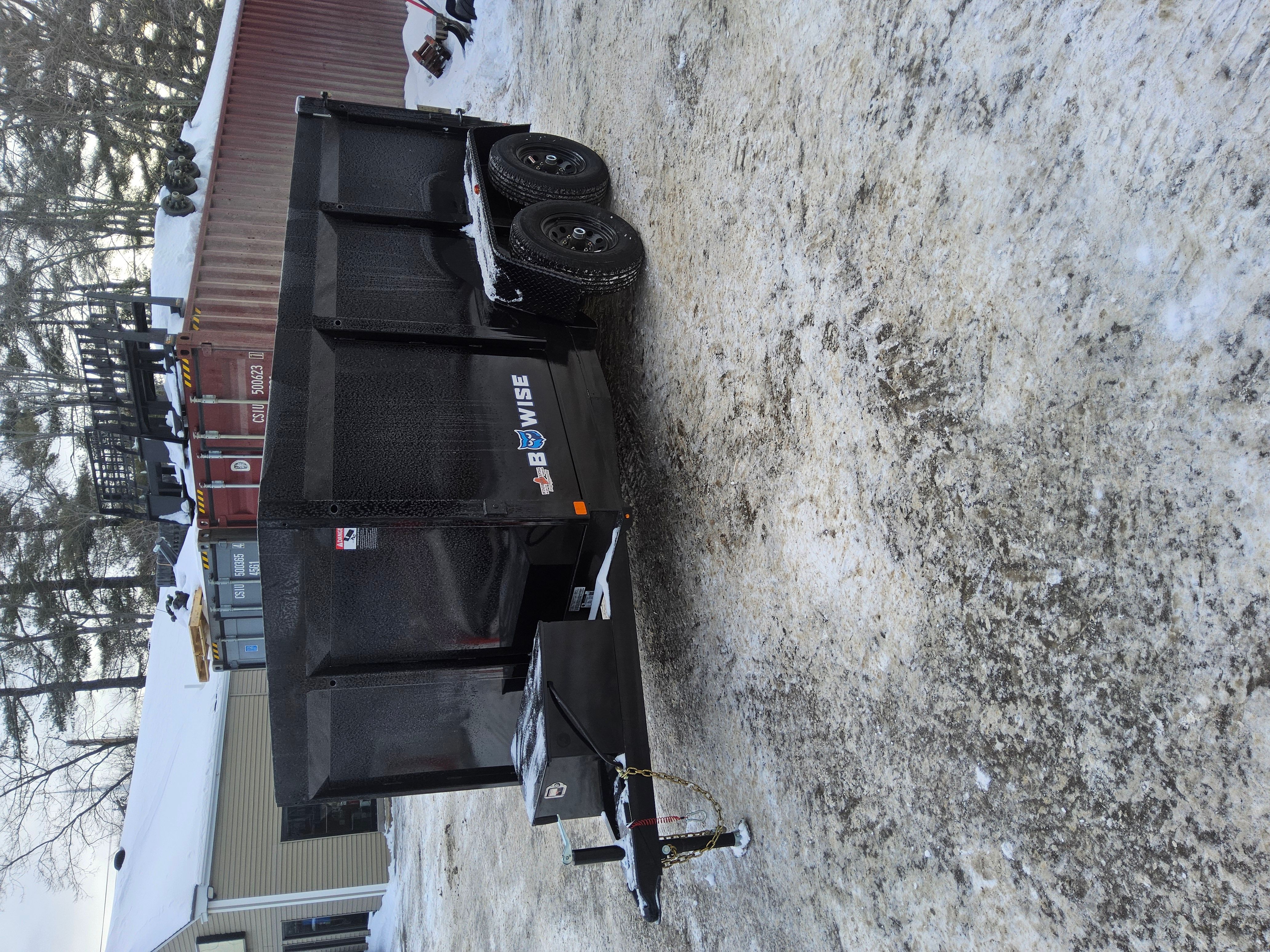 2025 BWISE 6 x 12 10k high sided dump trailer