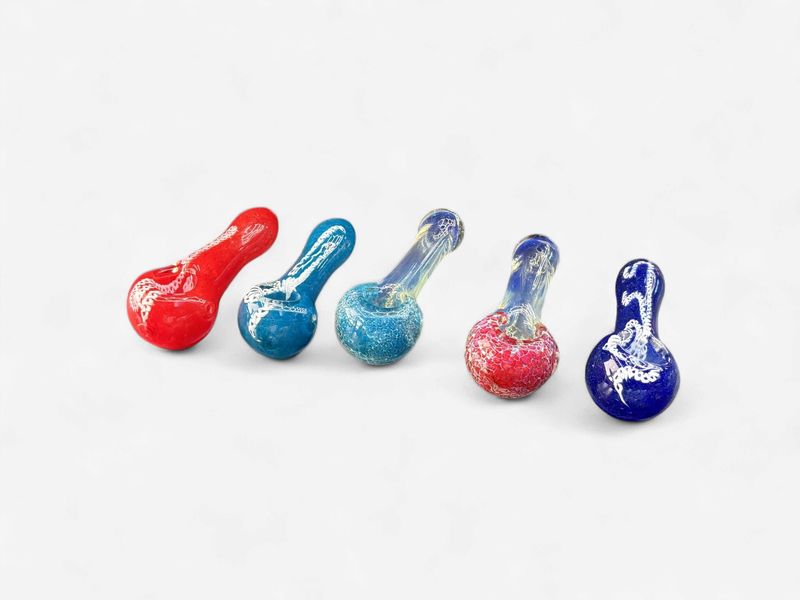 3″ Two Toned Vibrant Glass Hand Pipe