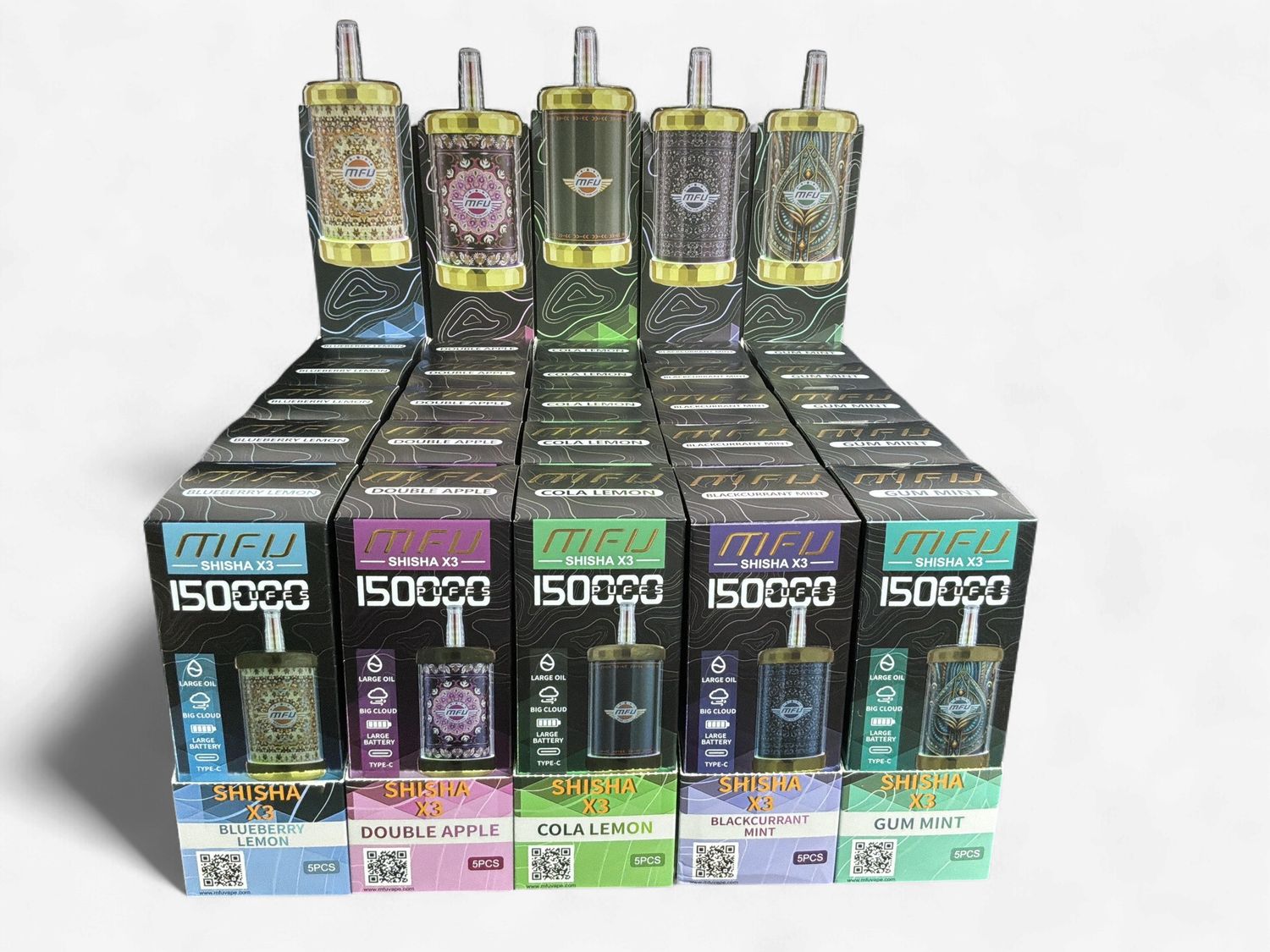 MFU Shisha x3 150,000 Puffs Disposable