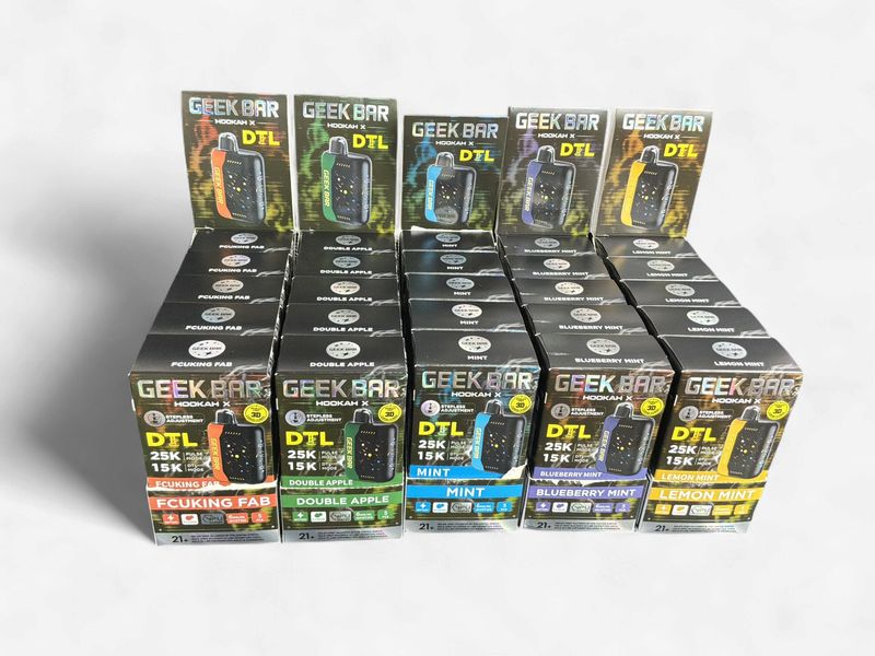 Geek Bar Hookah X DTL 25K Puffs Disposable