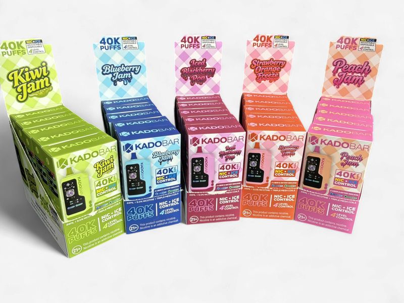 KadoBar 5% Jam Edn Nic + Ice Control 40k Puffs Disposable